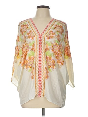 Rose + Olive 3/4 Sleeve Blouse (view 1)