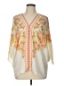 Rose + Olive 100% Polyester Ivory 3/4 Sleeve Blouse Size L - photo 1