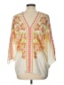 Rose + Olive 100% Polyester Ivory 3/4 Sleeve Blouse Size L - photo 2