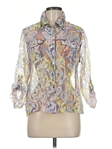 Mirror Image 3/4 Sleeve Blouse (view 1)