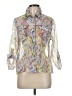Mirror Image Silver 3/4 Sleeve Blouse Size M - photo 1