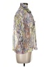 Mirror Image Silver 3/4 Sleeve Blouse Size M - photo 4