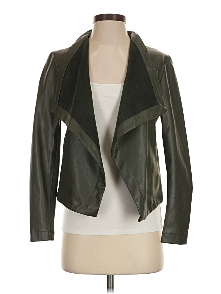 Pre-owned Bb Dakota Faux Leather Jacket In Green