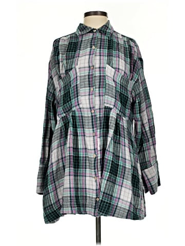 Free People Long Sleeve Button-Down Shirt (view 1)
