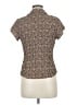 East5th Animal Print Brown Short Sleeve Blouse Size M (petite) - photo 2