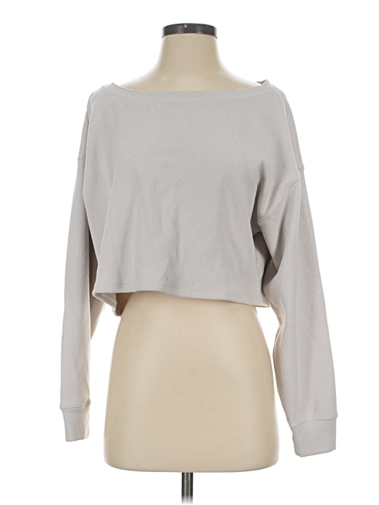 Pre-owned Gilly Hicks Sweatshirt In Gray