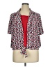 Alfred Dunner 100% Polyester Red Short Sleeve Blouse Size 14 - photo 1