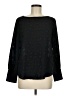 Ann Taylor 100% Polyester Black Long Sleeve Blouse Size Med Petite - photo 1