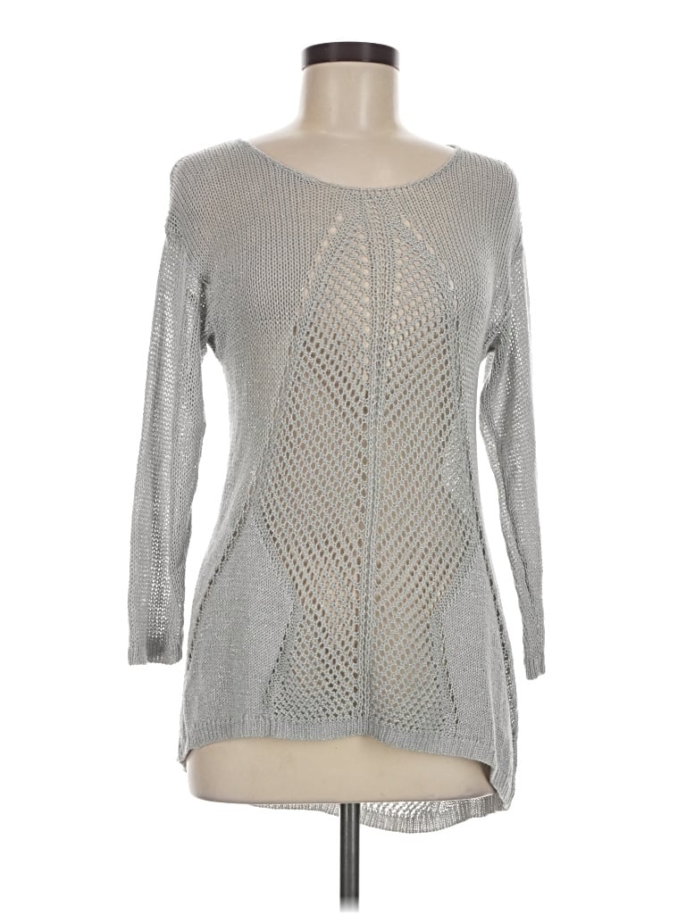 Pre-owned Apt. 9 Pullover Sweater In Silver