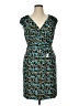 Cato Print Teal Cocktail Dress Size 14 - photo 1