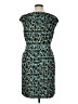 Cato Print Teal Cocktail Dress Size 14 - photo 2