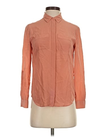 Ann Taylor Long Sleeve Silk Top (view 1)