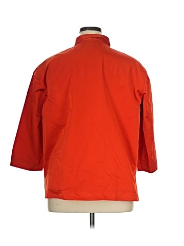 Lafayette 148 New York 3/4 Sleeve Button-Down Shirt (view 2)
