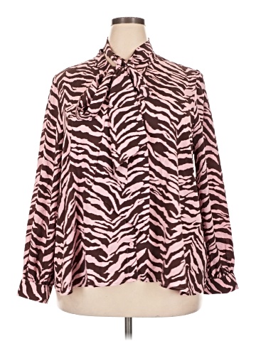 ELOQUII Long Sleeve Blouse (view 1)