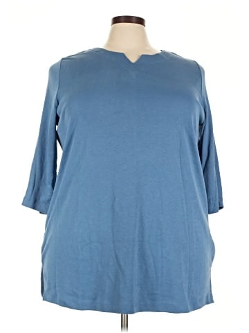 Roaman's 3/4 Sleeve T-Shirt (view 1)