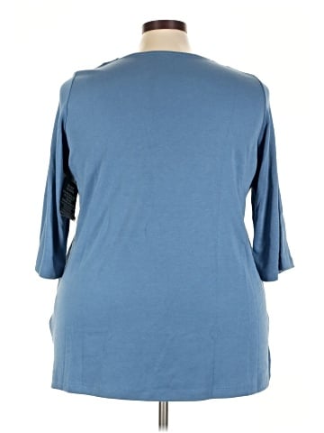 Roaman's 3/4 Sleeve T-Shirt (view 2)