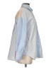 Zara Color Block Blue Long Sleeve Button-Down Shirt Size S - photo 4