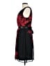 Connected Apparel 100% Polyester Graphic Black Cocktail Dress Size 10 - photo 5