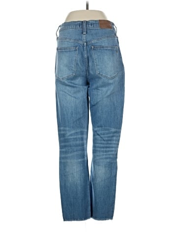 Madewell The High-Rise Slim Boyjean in Dover Wash: Raw-Hemmed Edition (view 2)