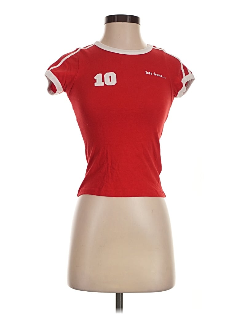 Pre-owned Iets Frans Short Sleeve T-shirt In Red