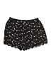 E by Eloise 100% Polyester Print Black Shorts Size S - photo 1