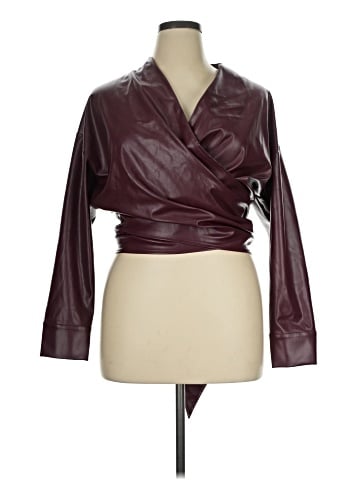 Akira Faux Leather Top (view 1)