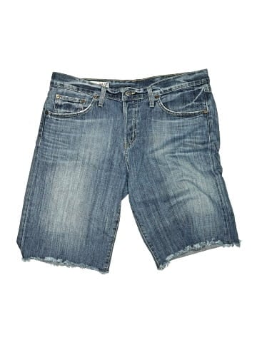 Red Engine Denim Shorts (view 1)