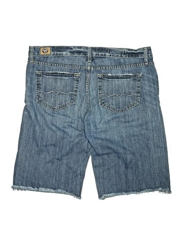 Red Engine Denim Shorts (view 2)