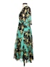 ASOS 100% Polyester Paisley Teal Cocktail Dress Size 4 - photo 5