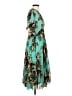 ASOS 100% Polyester Paisley Teal Cocktail Dress Size 4 - photo 4