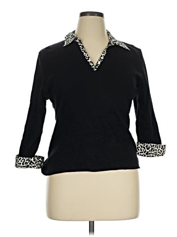 Karen Scott 3/4 Sleeve Top (view 1)