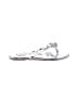 Bebe Silver Flip Flops Size 6 - photo 1