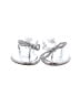 Bebe Silver Flip Flops Size 6 - photo 2