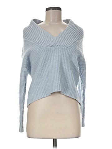 Wrap Wool Pullover Sweater (view 1)