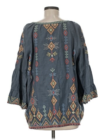 Johnny Was 3/4 Sleeve Blouse (view 2)