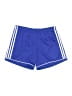 Adidas 100% Polyester Stripes Blue Athletic Shorts Size L - photo 1