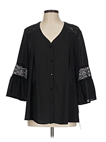 NY Collection 3/4 Sleeve Blouse (view 1)
