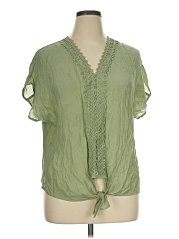 Perseption Concept Short Sleeve Blouse (view 1)
