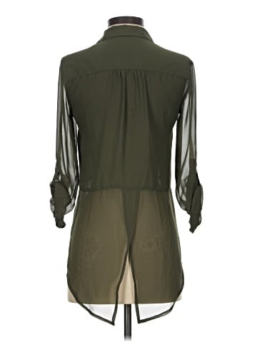 Candie's 3/4 Sleeve Button-Down Shirt (view 2)