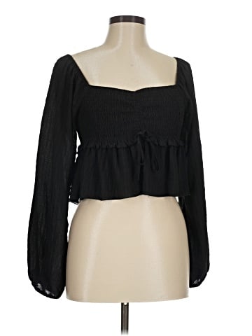 WAYF Long Sleeve Blouse (view 1)