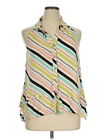 Maeve Sleeveless Button-Down Shirt (view 1)