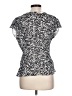 Allison Taylor 100% Polyester Silver Short Sleeve Blouse Size L - photo 2