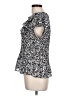 Allison Taylor 100% Polyester Silver Short Sleeve Blouse Size L - photo 5