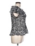 Allison Taylor 100% Polyester Silver Short Sleeve Blouse Size L - photo 4