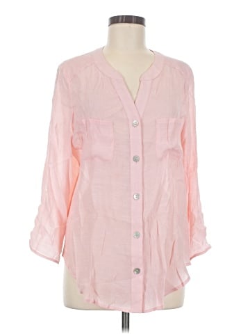 Ruby Rd. 3/4 Sleeve Button-Down Shirt (view 1)