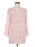 Ruby Rd. Pink 3/4 Sleeve Button-Down Shirt Size M - photo 1