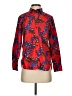 J.Crew Collection Floral Red Long Sleeve Blouse Size 2 - photo 1