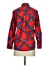 J.Crew Collection Floral Red Long Sleeve Blouse Size 2 - photo 2