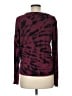 Pact 100% Organic Cotton Animal Print Burgundy Pullover Sweater Size M - photo 2