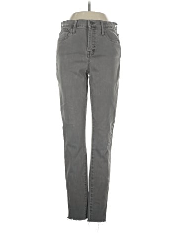 Madewell 9" High-Rise Skinny Jeans: Raw-Hem Garment-Dyed Edition (view 1)